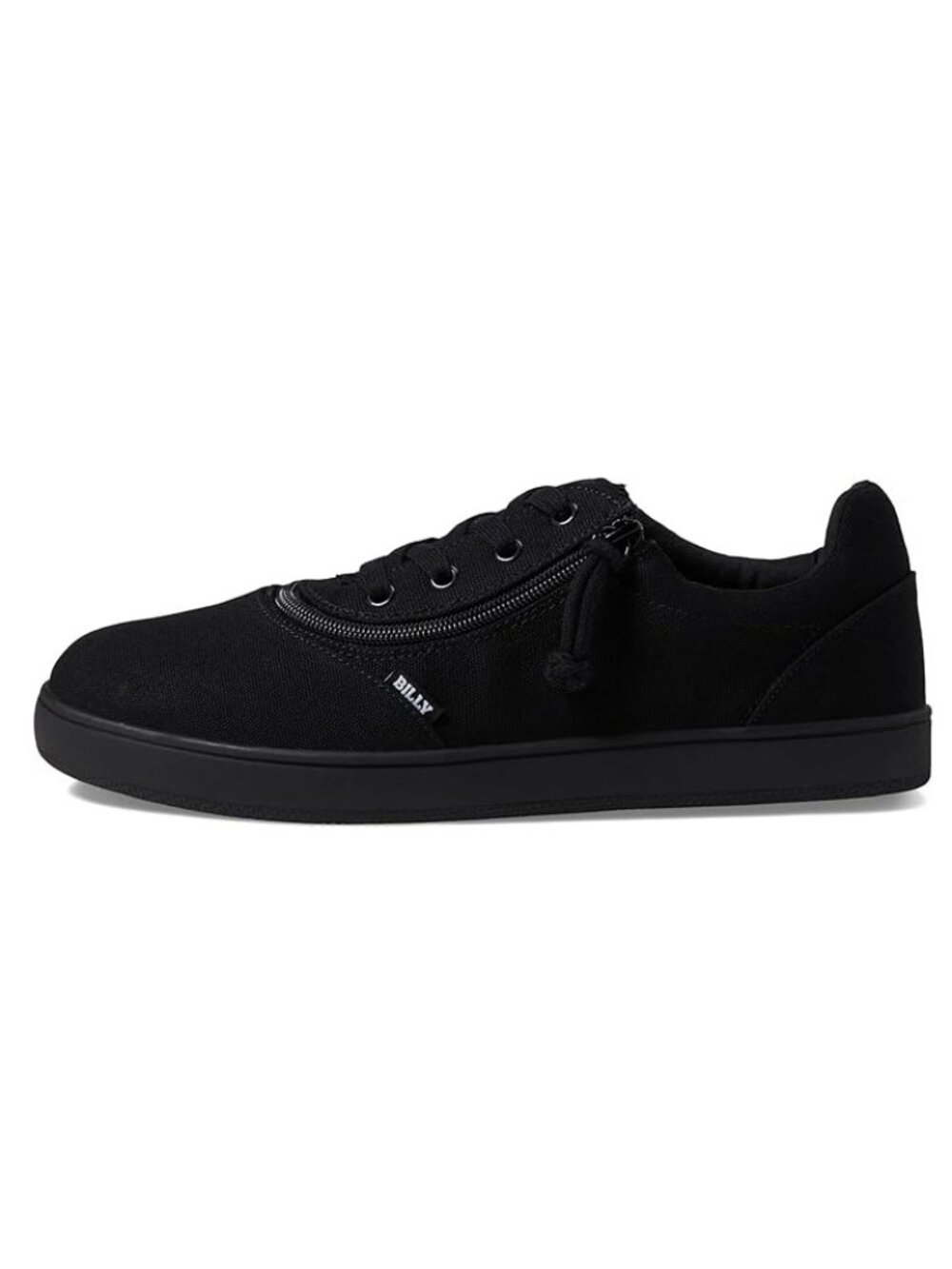 NEW Billy Footwear LEFT ONLY Mens Sneaker Black Low Top Zip Up  10.5 M 9HL299